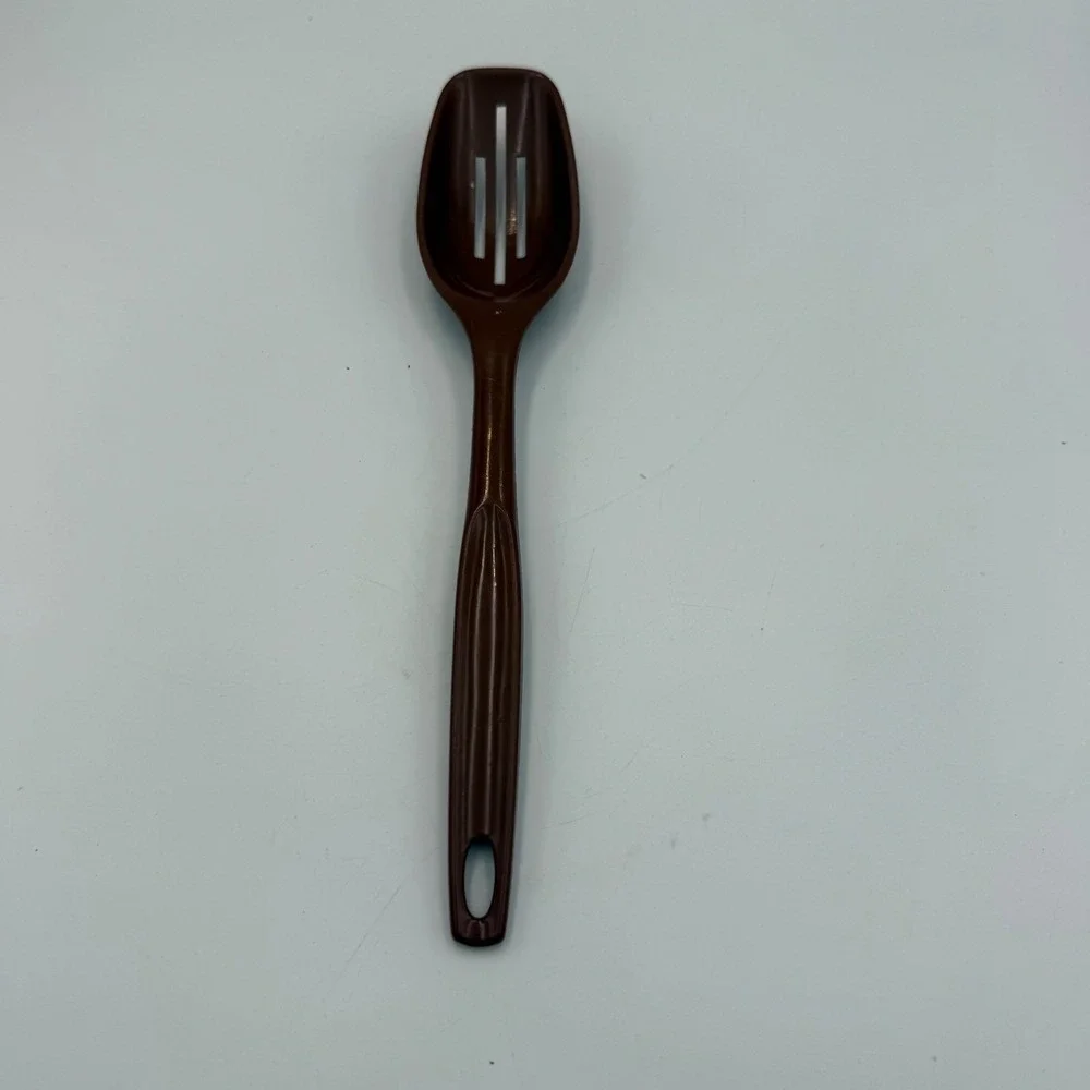 Vintage Foley Brown Nylon Slotted Spoon Kitchen Utensil 11.5 Inch